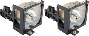 Advanced Lamps ET-LA097W Lamp & Housing TwinPack for Panasonic Projectors - Fits PT-L597EA, PT-L797U, PT-L797VXA, ET-LA097XW, ET-LA097NW & More - 2 Units Per Pack - 90-Day Warranty