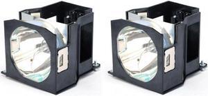 Advanced Lamps ET-LAD7500W Lamp & Housing TwinPack for Panasonic Projectors - Fits PT-D7500E, PT-D7600U, PT-D7700U-K, PT-D7500U-K, ET-LAD7500W & More - 2 Units Per Pack - 90-Day Warranty