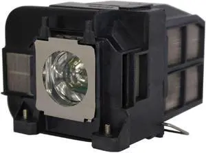 Jaspertronics Original ELP-LP77 Lamp & Housing for Epson Projectors - Fits EB-1970W, EB-4950WU, Powerlite-4750W, Powerlite-1985WU, V13H010L77 & More - 1 Unit Per Pack with 1 Year Warranty