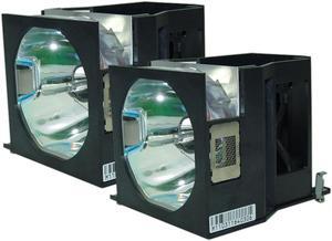 Advanced Lamps ET-LAD7700W Lamp & Housing TwinPack for Panasonic Projectors - Fits PT-D7700U-2PK, PT-DW7000EK-2PK, PT-D7700ULW-2PK, PT-L7700-2PK & More - 2 Units Per Pack - 90-Day Warranty
