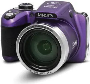 Minolta MN53Z-P 16.0-Megapixel 53x Zoom Bridge Camera (Purple)