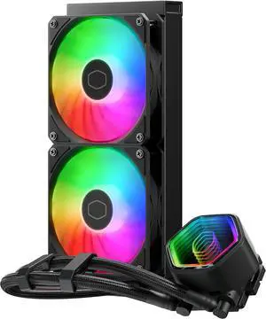 Cooler Master MasterLiquid 240L Core II ARGB CPU AIO Liquid Cooler (Black) (MLW-D24M-A18PA-R1)