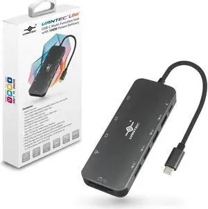 Vantec Link USB C Multi-Function Hub With 100W Power Delivery
