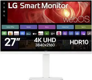 LG 27 inch 4K UHD webOS Smart Monitor with USB Type-C PD 65W 27U730SA-W