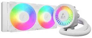 Arctic Liquid Freezer III Pro 240 A-RGB AIO CPU Water Cooler (Intel & AMD), New Silent & Powerful VRM Fan, Improved Radiator, Efficient PWM Pump - WHITE (ACFRE00186A)