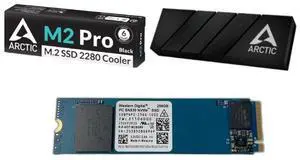 Western Digital PC SN530 (SDBPNPZ-256G) 256GB M.2 2280 PCIe NVMe Internal Solid State Drive (SSD) w/ M2 Pro SSD Cooler for M.2 Drives Black (ACOTH00001A) Western Digital PC SN530 (SDBPNPZ-256G) 256GB M.2 2280 PCIe NVMe Internal Solid State Drive (SSD) w/ M2 Pro SSD Cooler for M.2 Drives Black (ACOTH00001A)