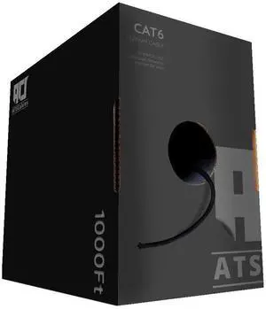 ATS Cables | CAT6 Plenum (CMP) Cable 1000FT | DSX-8000 Network Analyzer Test Passed | 23AWG UTP 4Pair, Solid 550MHz Ethernet Cables 10Gb, Available in 9 Colors (Black, 1000ft) ATS Cables | CAT6 Plenum (CMP) Cable 1000FT | DSX-8000 Network Analyzer Test Passed | 23AWG UTP 4Pair, Solid 550MHz Ethernet Cables 10Gb, Available in 9 Colors (Black, 1000ft)