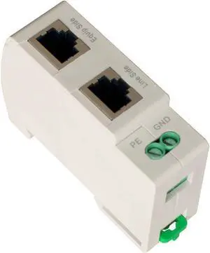 WTH-SG/RJ45 DIN-rail Mounted Gigabit Ethernet PoE Surge Protector Full GDT TVS Surge Protection