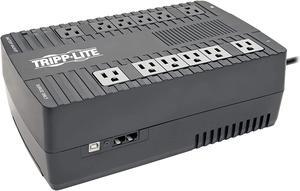 Tripp Lite 750VA UPS Battery Backup Surge Protector, AVR Automatic Voltage Regulation, 12-Outlet Uninterruptible Power Supply, Dataline Protection, 3-Year Warranty & $100,000 Insurance (AVR750U)