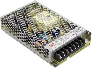Mean Well LRS-150-24 Switching Power Supply, Single Output, 24V, 6.5A, 156W, 6.26" L x 3.82" W x 1.18" H Mean Well LRS-150-24 Switching Power Supply, Single Output, 24V, 6.5A, 156W, 6.26" L x 3.82" W x 1.18" H