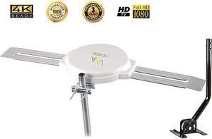 Lava Omnipro HD-8008 Omni-Directional HDTV Antenna 360 Degree - Attic or Roof Mount TV Antenna with Mounting Pole for Clear Reception, 4K 1080P, Welcome to consult