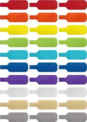 - Cable Labels Medium Multi-Color (30-Pack) Write On Cord Tags for Wire Management and Identification