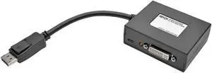TRIPP LITE B157-002-DVI 2-Port DisplayPort to DVI Splitter 1080p 1920x1080 60Hz,Black