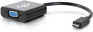 C2G USB Adapter, Video Adapter, USB C to VGA, Black, Cables to Go 29471 C2G USB Adapter, Video Adapter, USB C to VGA, Black, Cables to Go 29471