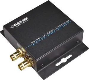 Black Box 3GSDI HD-SDI to HDMI Converter VSC-SDI-HDMI, 1920 x 1080, VSC-SDI-HDMI (VSC-SDI-HDMI, 1920 x 1080 Pixels, 1080i,1080p,720p, NTSC,PAL, 2.97 Gbit/s, Black, CE RoHS)
