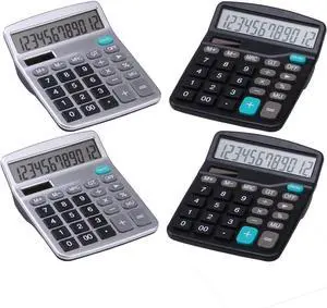 Lichamp Desk Calculators with Big Buttons and Large Display, 4 Bulk Pack Lichamp Desk Calculators with Big Buttons and Large Display, 4 Bulk Pack