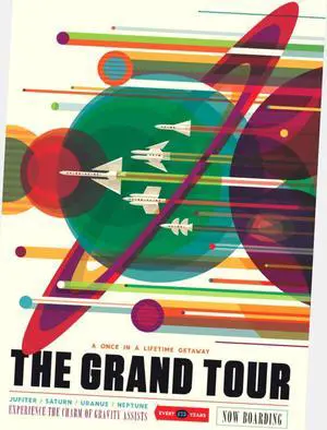 Nasa Travel Poster Art Poster 24"x36" 24x36 Grand Tour