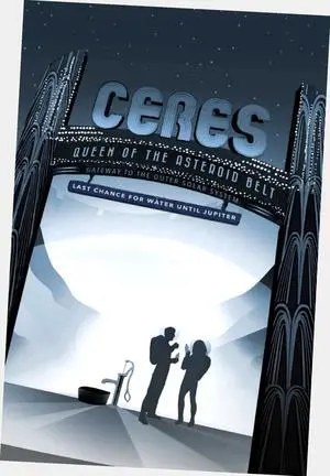 Nasa Travel Poster Art Poster 24"x36" 24x36 Ceres