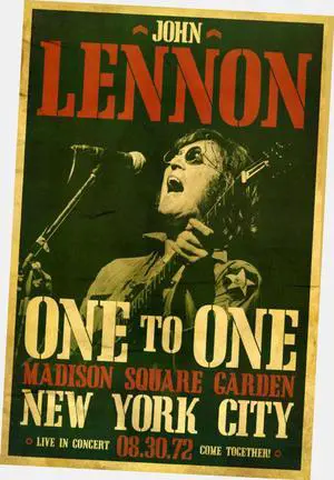 John Lennon Poster 24"x36" 24x36Msg Concert