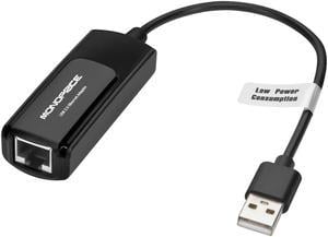 Monoprice Low Power USB 2.0 Fast Ethernet Adapter For PC, Mac Desktop Or Laptop Computer, Supports Full & Half-Duplex Operations