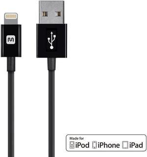Monoprice Select Series Apple MFi Certified Lightning to USB Charge & Sync Cable, 10ft Black for iPhone X, 8, 8 Plus, 7, 7 Plus, 6, 6 Plus, 5S , iPad Pro