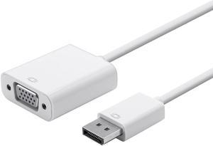 Monoprice DisplayPort 1.2a to VGA Active Adapter - White