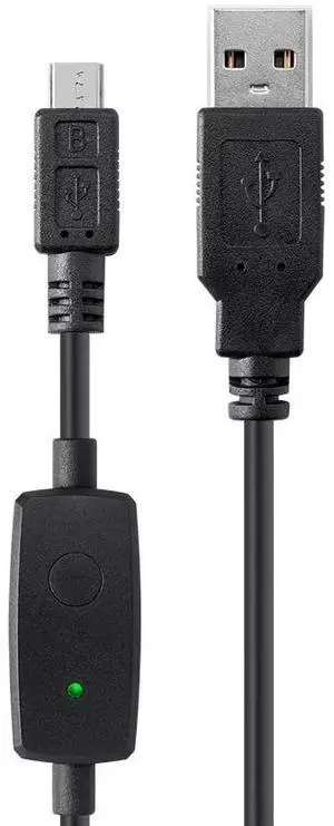 Monoprice USB 2.0 Cable - 4.5 Feet - Black | USB Type-A Male to USB Micro Type-B Male 30/20 AWG Fast Charge / Security Cable