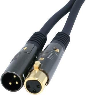 Monoprice XLR Male to XLR Female Cable [Microphone & Interconnect] - 100 Feet | Gold Plated, 16AWG - Premier Series