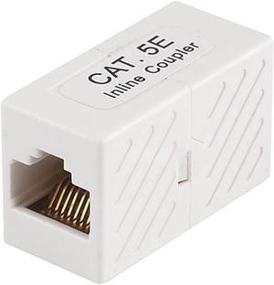 Monoprice Cat5e RJ45 Modular Inline Coupler, White