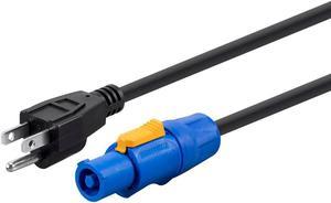 Monoprice Pro Power Cable - 15 Feet | 16 AWG NEMA 5-15P to powerCON Connector - Stage Right