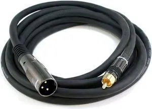 Monoprice 10ft Premier Series XLR Male to RCA Male Cable, 16AWG (Gold Plated) Monoprice 10ft Premier Series XLR Male to RCA Male Cable, 16AWG (Gold Plated)