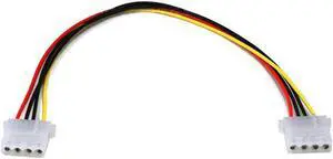Monoprice DC Power Cable - 1 Feet - Molex 5.25 Female to 5.25 Female