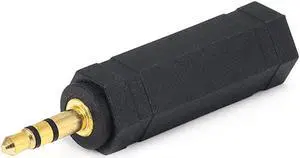 Monoprice 3.5mm TRS Stereo Plug to 1/4in (6.35mm) TRS Stereo Jack Adapter, Gold Plated