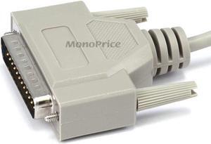 Monoprice 25ft Molded DB25 Male/Female Cable