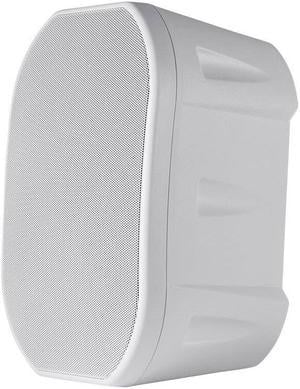 Monoprice 6.5in Weatherproof 2-Way Speakers with Wall Mount Bracket (Pair White)