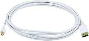 Monoprice Video Cable - 10 Feet - White | Gold Plated 32AWG Mini DisplayPort to DisplayPort Cable