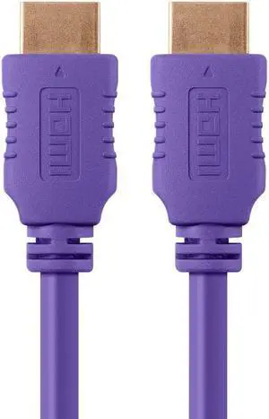 Monoprice 104025 6-Feet 28AWG High Speed HDMI Cable with Ferrite Cores - Purple