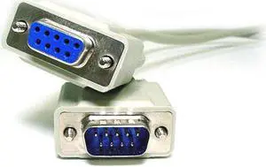Monoprice 100ft Molded DB9 Male/Female Serial Cable