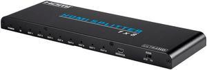 Monoprice Blackbird 4K Pro 1x8 HDMI Splitter With HDCP 2.2 and EDID Support | Delivers Up to 10.2 Gbps Bandwidth