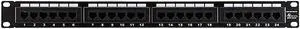 Monoprice 24-port Cat5e Patch Panel, 110 Type (568A/B Compatible) Black Painted Steel Panel, UL Listed Monoprice 24-port Cat5e Patch Panel, 110 Type (568A/B Compatible) Black Painted Steel Panel, UL Listed