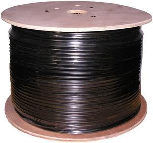 Monoprice Cat5e Ethernet Bulk Cable - 1000 Feet - Black | Network Internet Cord - Solid, 550Mhz, UTP, Pure Bare Copper Wire, Outdoor, 24AWG