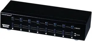 Monoprice 2X8 Svga Vga Matrix Switcher Splitter Amplifier Multiplier 250Mhz