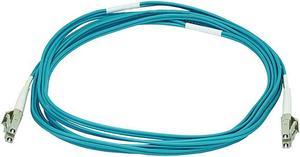 Monoprice Fiber Optic Cable - 3 Meter - Aqua | LC to LC, OM3, 50/125 Type, Multi Mode, 10Gb, Duplex