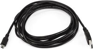 Monoprice 10ft USB A to mini-B 5pin 28/28AWG Cable, Black