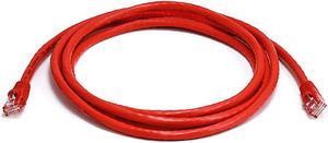 Monoprice Cat6 Ethernet Patch Cable - 7 Feet - Red | Network Internet Cord - RJ45, Stranded, 550Mhz, UTP, Pure Bare Copper Wire, 24AWG