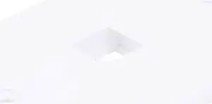 Monoprice 1-Hole 1-Gang Keystone Wall Plate - White