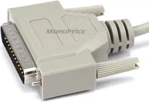 Monoprice 10ft Molded AT Modem DB9 Female to DB25 Male Cable