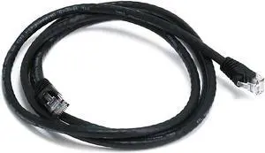 Monoprice Cat5e Ethernet Patch Cable - Network Internet Cord - RJ45, Stranded, 350Mhz, UTP, Pure Bare Copper Wire, 24AWG, 5ft, Black Monoprice Cat5e Ethernet Patch Cable - Network Internet Cord - RJ45, Stranded, 350Mhz, UTP, Pure Bare Copper Wire, 24AWG, 5ft, Black