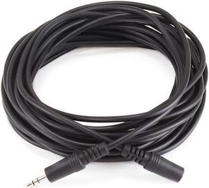 Monoprice 12ft 3.5mm (1/8") Stereo Male-Female Extension Cable - Black
