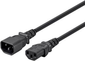 Monoprice 6ft 16AWG Power Extension Cord Cable w/ 3 Conductor PC/Mon, 13A (IEC-320-C14 to IEC-320-C13)